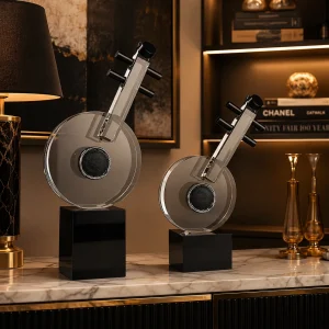 Transparent Crystal Guitar Decor (Two Sizes)