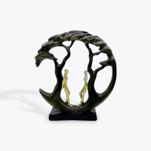 Abstract Couple under Tree Statue