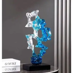 Transparent Resin Art Sculpture