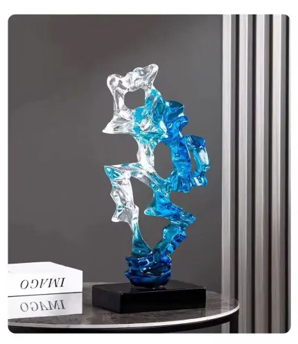 Transparent Resin Art Sculpture