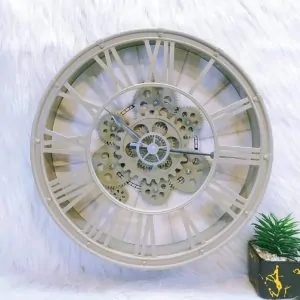 Acrylic Wall Clock with Gear Design