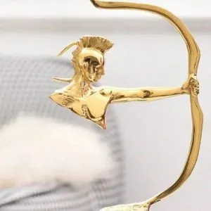 “Golden Archer Warrior” Sculpture – A Bold Expression of Precision and Power