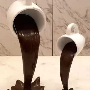 2-Piece Decorative Coffee Set with Artistic Design
