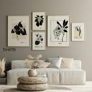 Five-Piece Picture Frame Sets for Home Decor