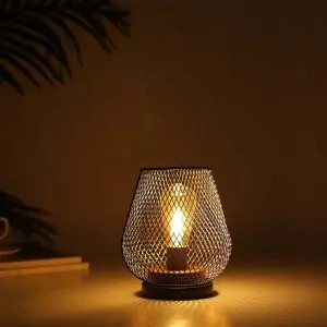 Modern Metal Mesh Table Lamp