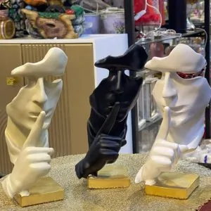 Antique-Style "Silence" Statue
