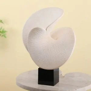 Abstract Resin and Marble Decor Piece